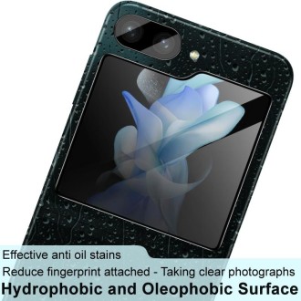 For Samsung Galaxy Z Flip5 5G imak High Definition Integrated Glass Lens Film + Glass Rear Screen Sticker Black Version