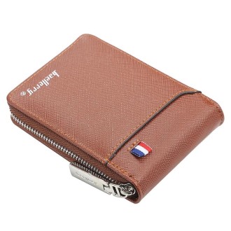 Baellerry Large-capacity Multi-card Slot Organ Card Bag Mini Zip Coin Purse(Coffee)