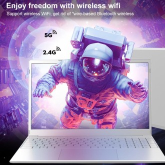 V8 15.6 inch Ultrathin Laptop, 16GB+1TB, Windows 10 Intel Processor N95 Quad Core(Silver)