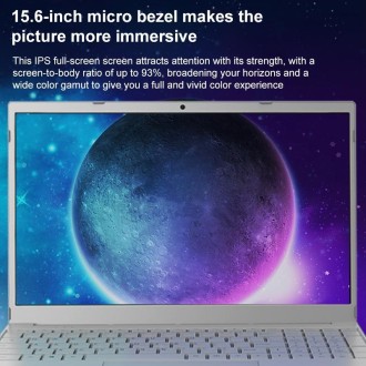 V8 15.6 inch Ultrathin Laptop, 16GB+1TB, Windows 10 Intel Processor N95 Quad Core(Silver)