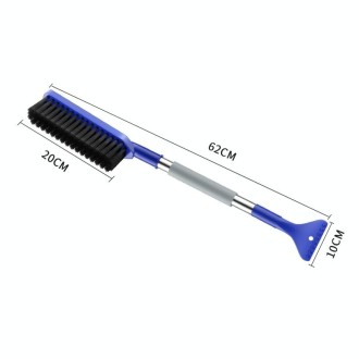 2 In 1 Car Snow Shovel Snow Blowing Brush Car Winter Snow Clearing Tools(Blue)