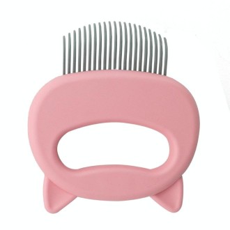 2 PCS Pet Lice Comb Cat Hair Removal Comb Pet Massage Supplies(Pink)