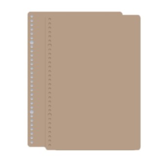 5sets Frosted Loose-Leaf Book Cover DIY Hand Book Cover, Size: B5(Milk Coffee Color)