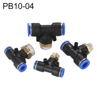 PB10-04 LAIZE Plastic T-type Tee Male Thread Pneumatic Quick Connector