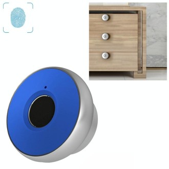 T5 Handle Version Aluminum Alloy Panel Fingerprint Drawer Lock(Blue)