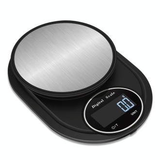 Home Kitchen Electronic Scale High Precision Stainless Steel Jewelry Scale, Style:No Edging, Specification:3kg/0.1g