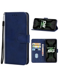 Leather Phone Case For Ulefone Armor 10 5G(Blue)