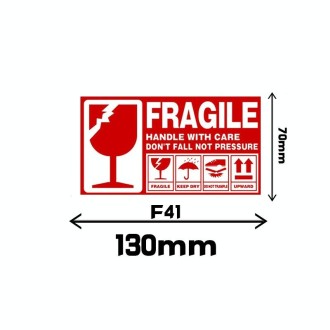 Fragile Goods Label Express Carton Warning Sticker Handle Careful Stickers(F41)