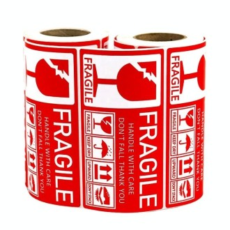 Fragile Goods Label Express Carton Warning Sticker Handle Careful Stickers(F41)