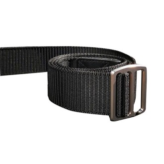 Titanium Alloy Anti-Metal Allergy Belt Outdoor Sports Casual Pants Nylon Belt, Length (cm): 120cm(Black)