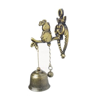 Retro Vintage Style Animal Doorbell Metal Iron Bell Wind Chimes Hanging Ornament(Gourd)