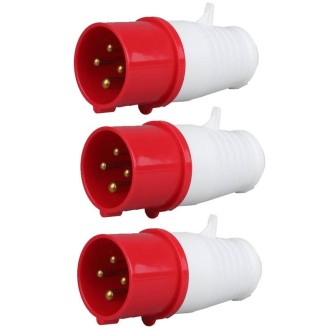 Industrial Plug IP44 Waterproof Aviation Connection Plug, Style: 4 Core 32A 