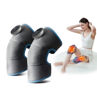 Electric Heating Therapy Knee Warm Knee Pad Brace Massage,Spec: Double With Vibration