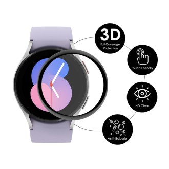 5 PCS For Samsung Galaxy Watch5 40mm ENKAY 3D PC + PMMA HD Full Coverage Screen Protector Film