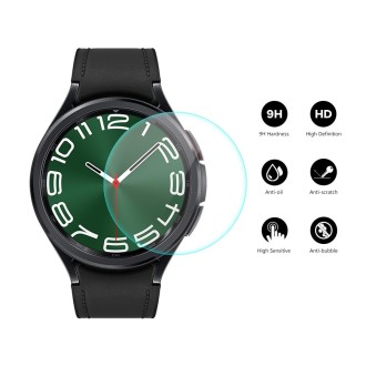 For Samsung Galaxy Watch6 Classic 47mm 10pcs ENKAY 0.2mm 9H Tempered Glass Screen Protector Watch Film