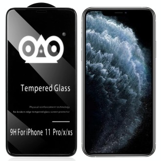 For iPhone X / XS Shockproof Anti-breaking Edge Airbag Tempered Glass Film