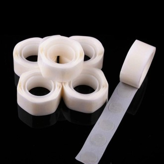 5 Rolls Small Double-Sided Glue Balloon Removable Non-Marking Glue Tape 100 Capsules(White)