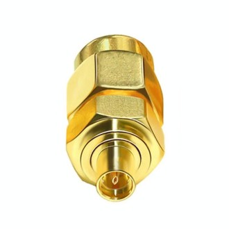 SMA Male To MMCX Female Coaxial Adapter Kit Brass Coaxial Connector RF Antenna Adapter