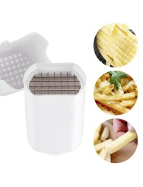 YG-PC01 44 Grid Potato Cutter Fast Stainless Steel Fries Cut With Cover(White)