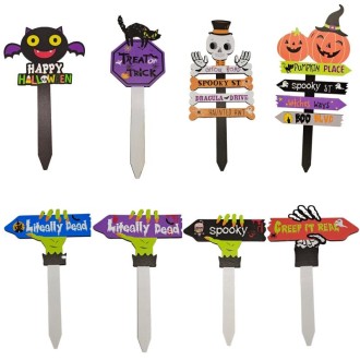 Halloween Yard Signs Outdoor Garden Decoration, Color: No.5