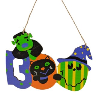 Halloween Decoration Pendants Holiday Scene Layout, Color: No.12