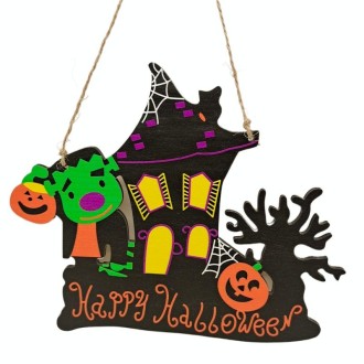 Halloween Decoration Pendants Holiday Scene Layout, Color: No.13