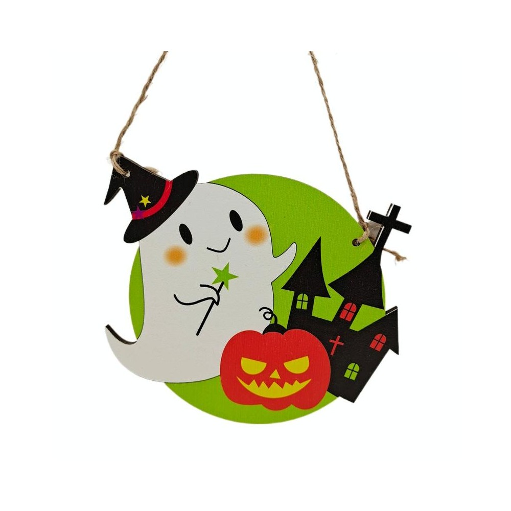 Halloween Decoration Pendants Holiday Scene Layout, Color: No.18