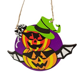 Halloween Decoration Pendants Holiday Scene Layout, Color: No.21