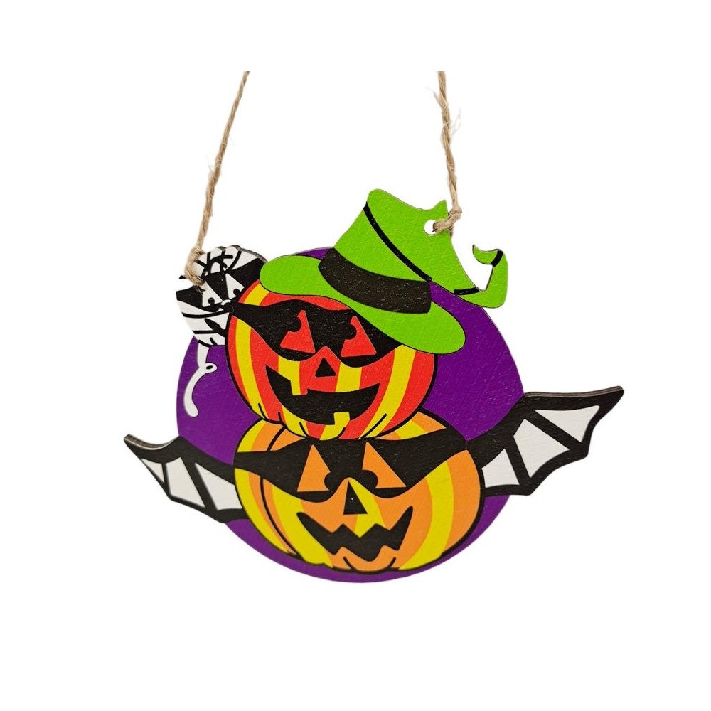 Halloween Decoration Pendants Holiday Scene Layout, Color: No.21