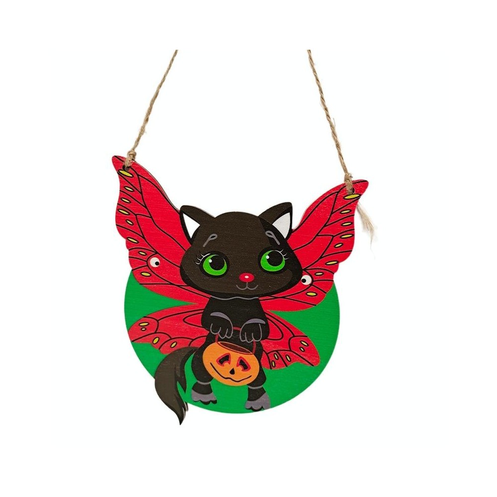 Halloween Decoration Pendants Holiday Scene Layout, Color: No.16