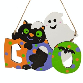 Halloween Decoration Pendants Holiday Scene Layout, Color: No.6