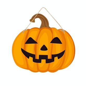 Halloween Door Sign Haunted House Horror Atmosphere Decoration, Style: Pumpkin