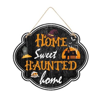 Halloween Door Sign Haunted House Horror Atmosphere Decoration, Style: Home