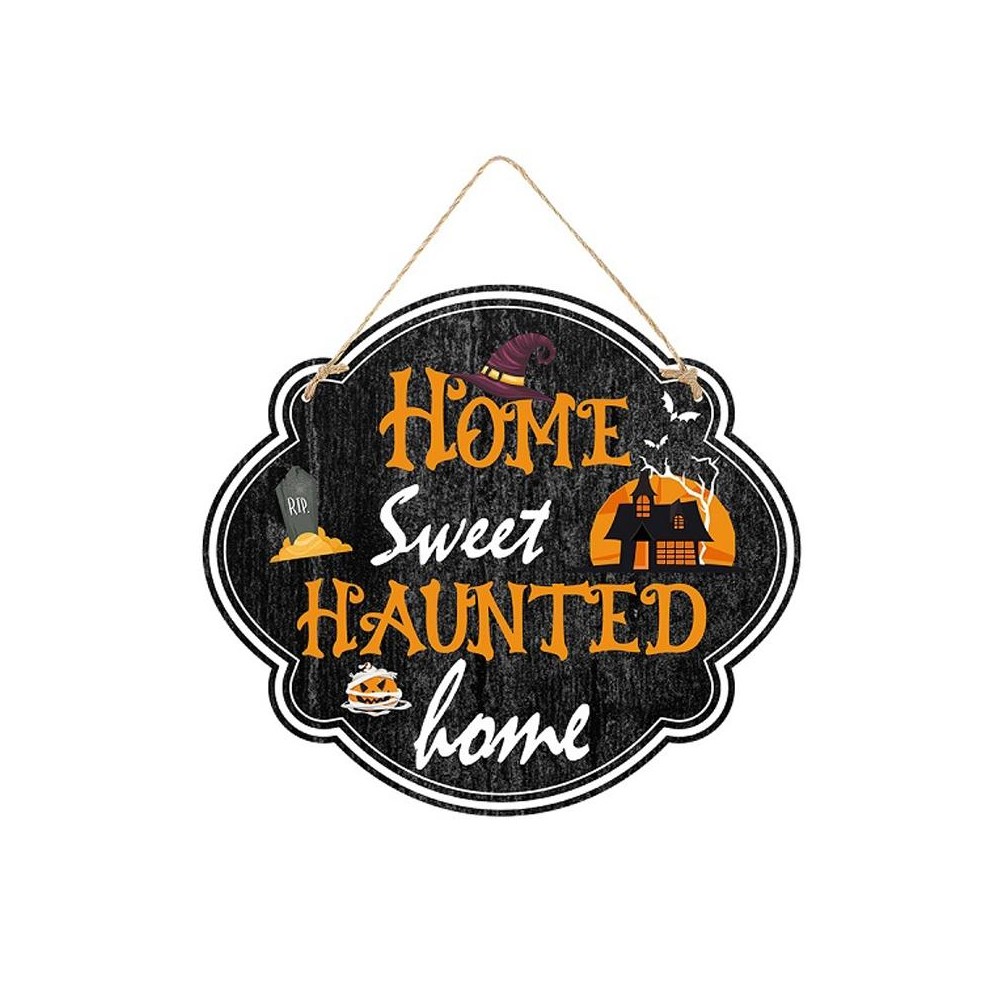 Halloween Door Sign Haunted House Horror Atmosphere Decoration, Style: Home