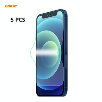 5 PCS ENKAY Hat-Prince 0.1mm 3D Full Screen Protector Explosion-proof Hydrogel Film For iPhone 12 Pro Max