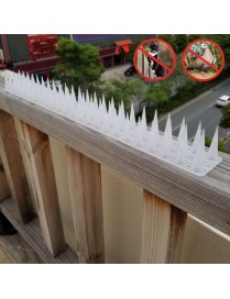 12 PCS Plastic Bird Repellent Thorns Fence Anti-climb Nails(Transparent)