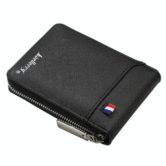 Baellerry Large-capacity Multi-card Slot Organ Card Bag Mini Zip Coin Purse(Black)