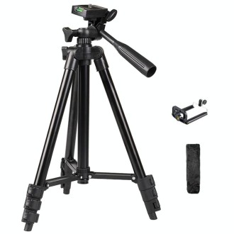 Portable Aluminum DSLR Camera Live Tripod Photography Retractable Landing Bracket, Specification: 150cm Tripod+Clip+Bag