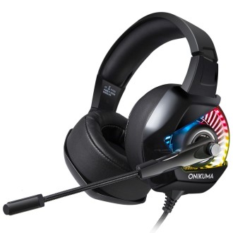 ONIKUMA K6 Over Ear Bass Stereo Surround Gaming Headphone with Microphone & RGB Lights