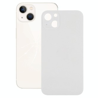 Easy Replacement Big Camera Hole Glass Back Battery Cover for iPhone 13(White)