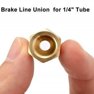 Replacement Brass Brake Line Accessories, Size: 3/8-24 Thread 3/16 Tube