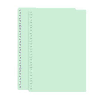 5sets Frosted Loose-Leaf Book Cover DIY Hand Book Cover, Size: B5(Green)