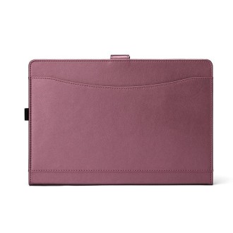 For Microsoft Surface Pro 7 / 7+ Microfiber Lambskin Texture Magnetic Horizontal Flip Leather Case with Pen Slot & Holder (Red)