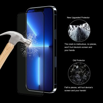 For iPhone 13 / 13 Pro 10pcs ENKAY Hat-Prince Full Glue 0.26mm 9H 2.5D Tempered Glass Screen Protector Full Coverage Film