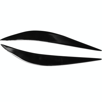 Pair Car Lamp Eyebrow Soft Decorative Sticker for BMW 4 Series F32/F33/F36 2012-2017, M3 F80 & M4 F82/F83 2014-2016 (Black)