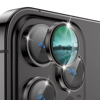 For iPhone 15 Pro / 15 Pro Max ENKAY AR Anti-reflection Camera Lens Glass Full Film(Black)