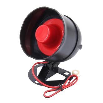 Car Safty Warning Alarm System Engine DC 12V 15W 6 Tone Loudspeaker Buzzer Speaker Anti-theft Device High-decibel Alarm Anti-the