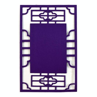 School Stereo Colorful Thick Non-woven Background Pad Decoration Materials, Size: 23.5x36cm(Purple)