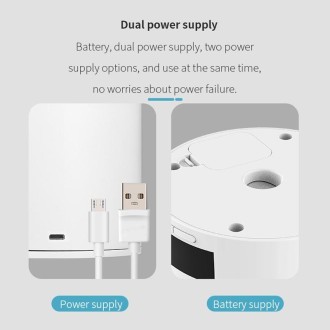 USB Direct Plug / Battery Dual-Use Automatic Fish Feeder Timing Dosing Feeder(White)