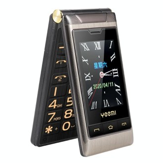 Mafam F10 Dual-screen Flip Phone, 2.8 inch  + 2.4 inch, 5900mAh Battery, Support FM, SOS, GSM, Family Number, Big Keys, Dual SIM